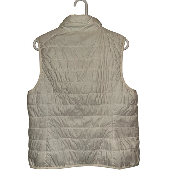 EUC Guess Cream Quilted Puffer Vest Lightweight - Picture 2 of 3
